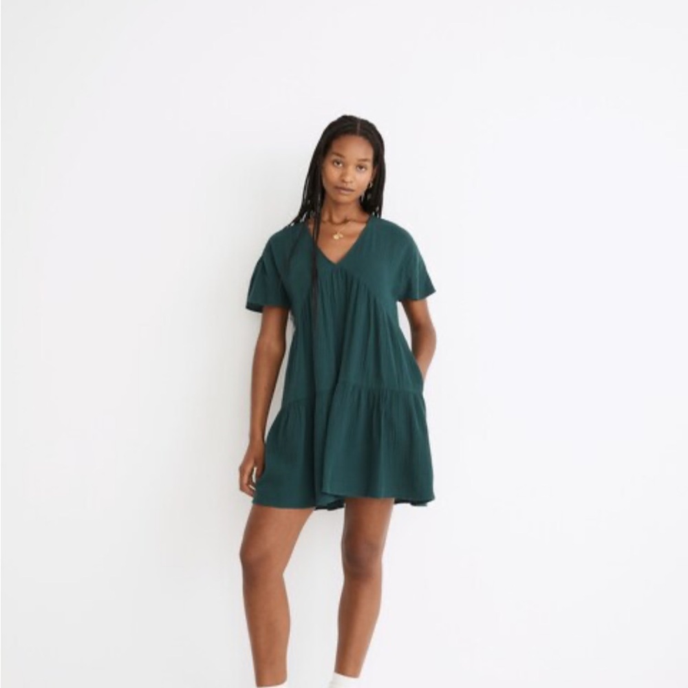 Madewell Green Mini Dress